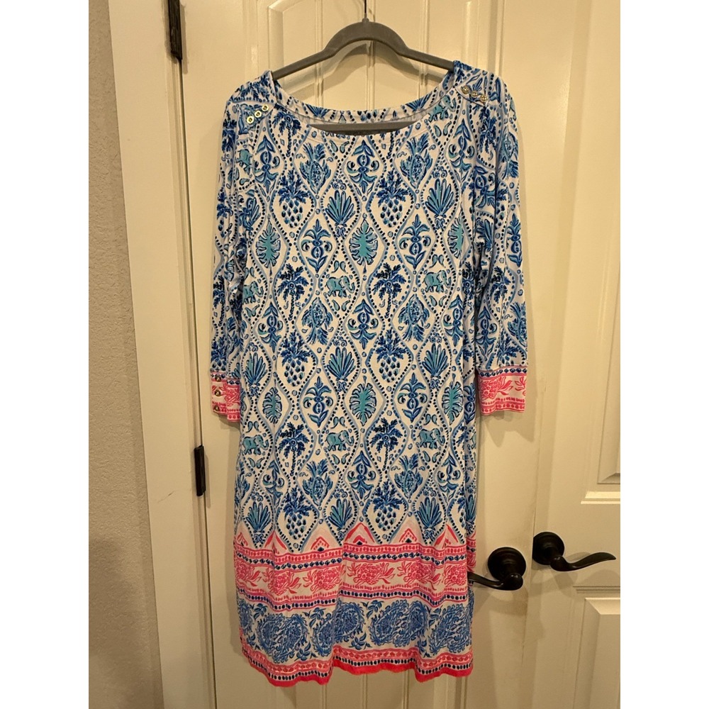 Lilly Pulitzer UPF 50+ Sophie‎ Dress in Isle of the Tile – Size XL